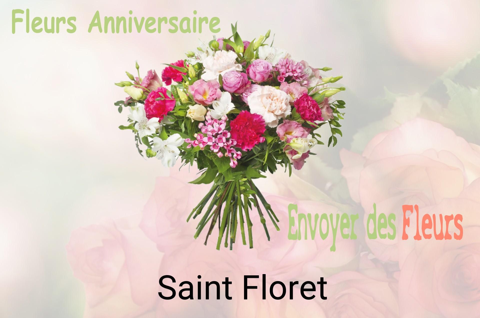 Bouquet de fleurs d’anniversaire livré à Saint-Floret