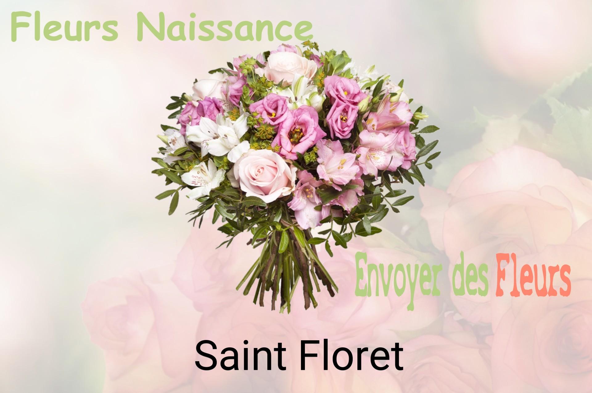 Bouquet de fleurs de naissance livré à Saint-Floret
